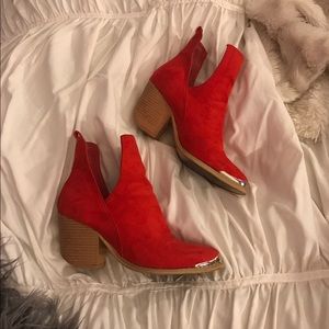 Red booties